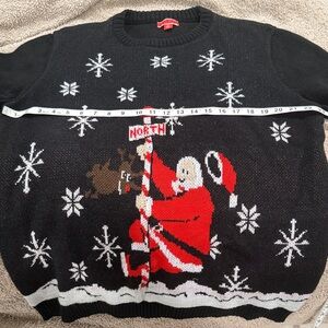Black Santa Claus Christmas Sweater